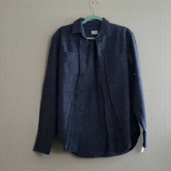 CLUB Monaco Denim Like Button Down - Picture 1 of 5